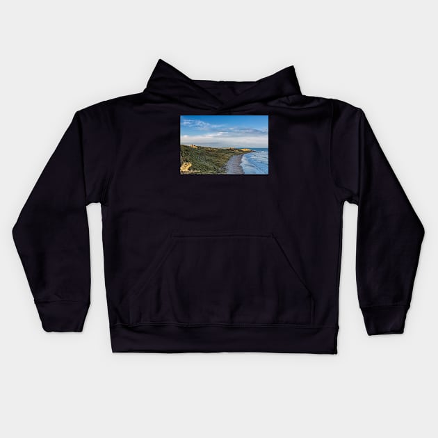 Castle and Coast - Bamburgh Kids Hoodie by Reg-K-Atkinson